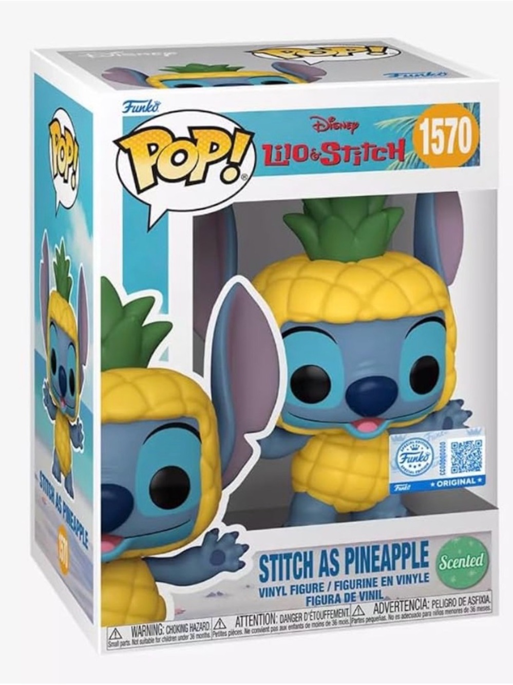 Funko POP! Lilo & Stitch 1570 Stitch Pineapple Costume Scented Special Edition